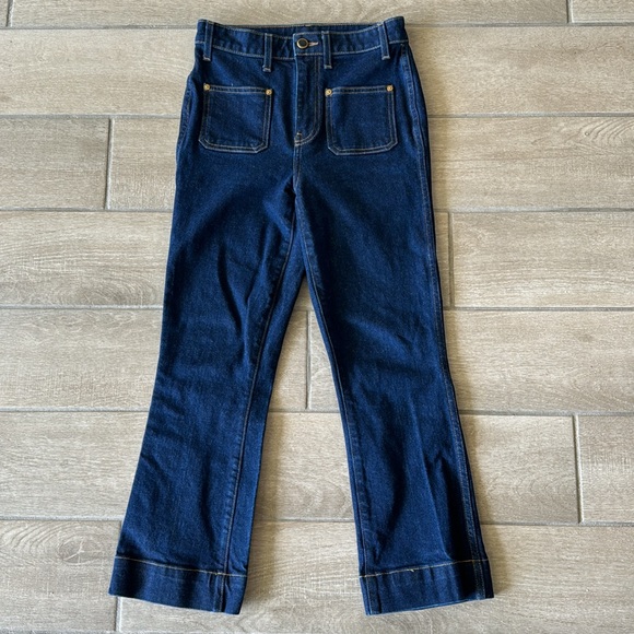 KHAITE The Raquel Crop Jean in Raw Size: 26 - Picture 2 of 9